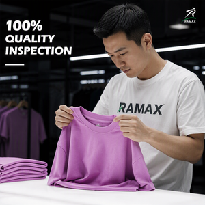 RAMAX T-Shirt Rosa Oversize in Cotone Pesante 280GSM, Effetto Vintage, Streetwear, Vendita all'Ingrosso, <span class=keywords><strong>Abbigliamento</strong></span> Personalizzato OEM - Product Image 6
