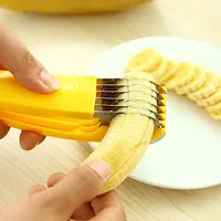 Fruit Cutter Yellow Banana Slicer Green Cut Sausage Multi Slicer Salad Ham