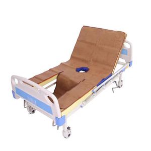 Fujiseki Nursing Bed Cooling Mat 90cm Double-Sided <b>Bamboo</b> Imitation Rattan With Commode Hole For Elderly Home Use - Product Image 3