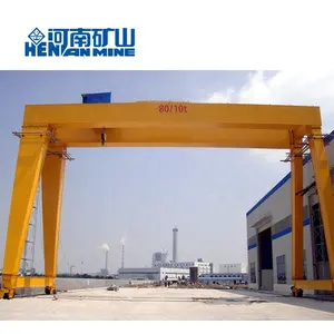 Chine Premier fournisseur de grues 35 tonnes 40 tonnes 50 tonnes Grue de portail à portique de déplacement sur rail à deux faisceaux