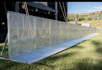 Barreras de Seguridad Plegables, Equipo de Barrera de Aluminio, Barricadas para Escenarios