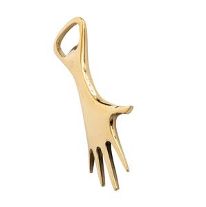 Abrebotellas con mango acanalado en relieve de latón con extremo de concha diseño hecho a mano para Bar restaurante oficina en casa - Product Image 4