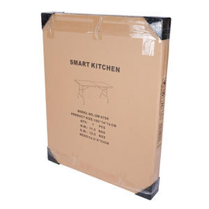 Hitree ราคาถูก 6FT เก้าอี้พับพลาสติกแบบพกพาพับโต๊ะตั้งแคมป์กลางแจ้งสวนสวนรับประทานอาหารโต๊ะพับ - Product Image 4