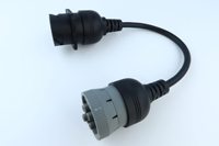 Cable Adaptador J1708 de 6 Pines a J1939 de 9 Pines, Tipo 1, Color Gris, Compatible con J1939 Tipo 1 y Tipo 2
