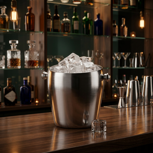 Stainless Steel 48 OZ Capacity Apple <b>Wine</b> Beer Ice Bucket Chiller Portable Modern Design Party Wedding Outdoor Use - Product Image 2