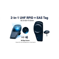 Étiquette de sécurité RFID UHF réutilisable pour vêtements, étiquette antivol EAS pour les magasins de détail