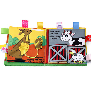 Produttore di fabbrica modelli animali libro di stoffa per bambini giocattoli per attività di sviluppo precoce giocattoli educativi