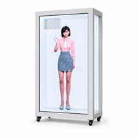 Vitrine publicitaire Hongnuo Windows avec écran tactile, boîte d'affichage LCD transparente, vitrine d'affichage holographique 3D