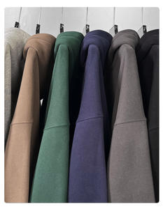 Ventes en gros de sweats à capuche vintage personnalisés en streetwear, sweats à capuche noirs lavés pour femmes et hommes, sweats à capuche courts - Product Image 6