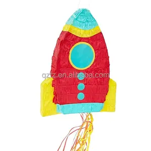 Rocket piñata personalizada para niños, suministros de Fiesta Mexicana, decoraciones para Celebración de carnaval, Fiesta de cumpleaños