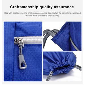 Mochila de gimnasio con cordón, ecológica, a la moda, impermeable, reutilizable, con logotipos personalizados, de poliéster, venta al por mayor, proveedor líder - Product Image 3