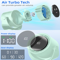 Mini ventilateur de bureau portable rechargeable avec réglage de la vitesse sur 120 niveaux, refroidissement par air pour la maison, le bureau, la chambre et la voiture