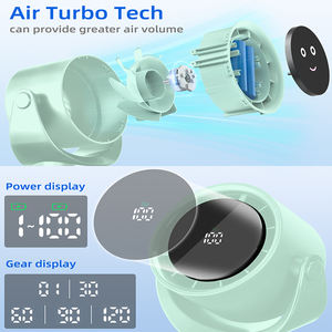 Mini ventilador recargable portátil de escritorio, ventilador de 120 velocidades con ajuste de velocidad, ventilador portátil de refrigeración por aire para el hogar, oficina y dormitorio - Product Image 4