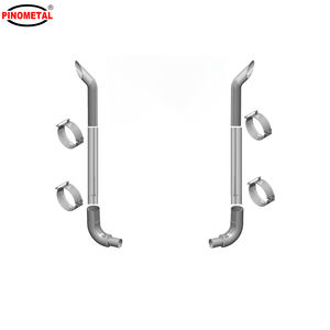 مجموعة عادم كامل بقطر 8 بوصة لسيارة Peterbilt Kenworth Volvo - Product Image 2