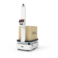 Robot mobile intelligent de levage à double laser AMR 300 kg avec navigation LiDAR pour usines de fabrication