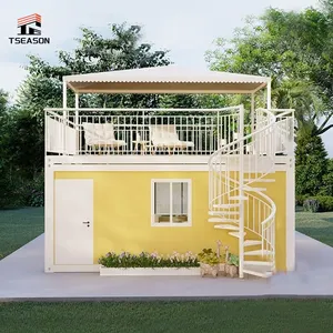 منزل مثلث مسبق الصنع، كابينة منزل مسبقة الصنع بهيكل وإطار، منزل قابل للطي 40 قدمًا في الهند، شحن مجاني