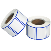 Rollo de etiquetas térmicas directas a escala de 58mm blanco personalizado 58x60 58x40 pegatina de código de barras autoadhesiva para etiquetas de envío