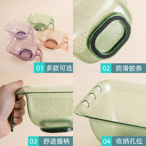 Chinese Style Hair <b>Dyeing</b> Bowl 17x9.8x8cm PC <b>Material</b> Color Mixing For Salon Use - Product Image 4