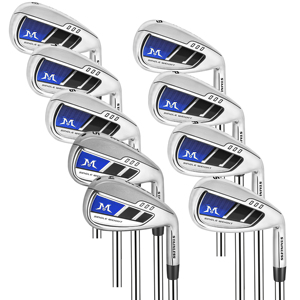 <span class=keywords><strong>MAZEL</strong></span> Juego Completo de Palos de Golf Para Diestros, Juego de Hierros Para Hombre 4-SW (9 Piezas), Flexibilidad Rígida, Punto Dulce de Longitud Única, Acero Inoxidable, Unisex - Product Image 1