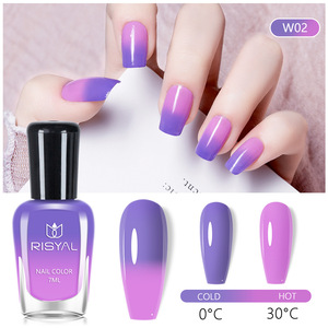 7ml Thermal Gradient Nail Polish Warm Tone Temperature Change Water Permeable Non-Baking Manicure Polish - Product Image 3