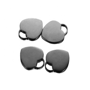 <span class=keywords><strong>Collana</strong></span> con Ciondolo a Forma di Cuore Personalizzabile per Bambini Unisex in Acciaio Inox Placcato Oro/Oro Rosa/Oro 18k - Product Image 2