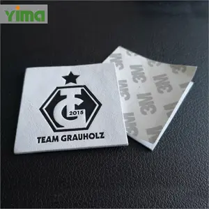 Garment Labels Custom Garment Leather Labels 3D Embossed Brand Name Logo Jeans PU Leather Badges Natural Real Leather Patches