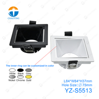 Resplandor ajustable 6500K techo inteligente Gu10 lámpara bombilla Mr16 Pc Downlight Spot luz empotrada Led Downlight de alta calidad para proyecto