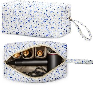 Nouvelle arrivée 2026 : Sac de voyage pour outils capillaires compatible avec <span class=keywords><strong>Dyson</strong></span>, organisateur portable pour sèche-cheveux à motif floral - Product Image 3