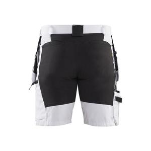 BLAKLADER - 191110001099D84 <b>Painter</b> shorts with stretch X1900 <b>White</b>/Black - EAN 7330509827789 WORK TROUSERS WORK SHORTS - Product Image 2