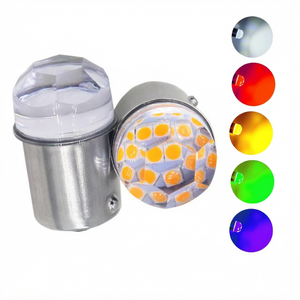 Luz de Freno de Cristal para Coche y Motocicleta, Señal de Giro, 1156/1157, 9 Luces, 3030, Superficie Brillante, Blanco Cálido, Bombilla de Coche de 3W - Product Image 1
