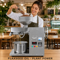 Mini Automatische Palmolie Schroefpersmachine Hoge Capaciteit 30kg/u RVS Olie-extractor