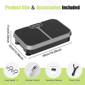Neue Verbesserte Fitnessgeräte Vibrationsplatte Ultradünner Körperformer Fitness-Vibrationsplatte Mit Übungs-Zugseil - Product Image 2