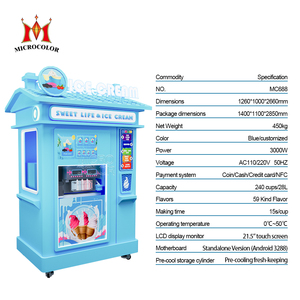 Nhà Máy Bán buôn giá thông minh thương mại mềm phục vụ Kem Máy bán hàng tự động Robot tự động Kem Máy bán hàng tự động để bán - Product Image 2