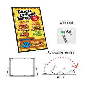 Ceres K-1001 Meilleure Vente Cadre Décoratif Rectangulaire en Verre Trempé Ultra-Mince A1 A2 A3 A4 pour Affiches Publicitaires Pliable Cinéma Maison - Product Image 2