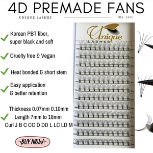 <span class=keywords><strong>Cils</strong></span> uniques, pré-faits, à volume, collés à la chaleur, 0,07 mm, finition mate douce, tendance 2026, tige courte, 3D 4D 5D 6D, extensions de <span class=keywords><strong>cils</strong></span> en éventail - Product Image 4