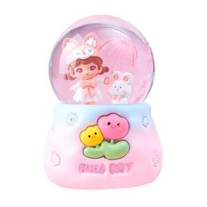 Ombrello a Forma di Cuore per Ragazze, Scatola Musicale Rotante con Fungo Luminoso e Sfera di Cristallo, Regalo di San Valentino, Regalo per Studenti, Decorazione da Scrivania - Product Image 5