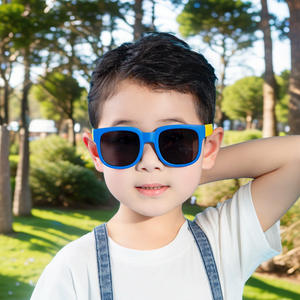 Lunettes de soleil tendance pour enfants, protection UV400, monture en TPEE légère, unisexe, protection solaire extérieure, type 3, monture intégrale - Product Image 5
