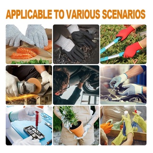 Guantes de seguridad resistentes a los golpes resistentes al agua y al viento TPR transpirable Sandy nitrilo recubierto HPPE Liner resistentes a los cortes - Product Image 3