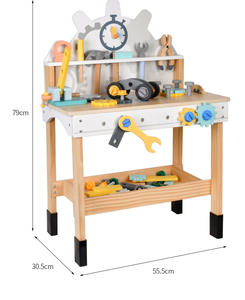 Outil de Simulation en bois de Style nordique Toystable bébé maison jouant réparation établi vis écrou assemblage jouets éducatifs - Product Image 2