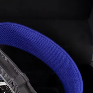 Montres mécaniques à quartz de haute qualité, boîtier en fibre de carbone bleu foncé de luxe, cadran squeletté plat, <span class=keywords><strong>montre</strong></span> <span class=keywords><strong>ultra</strong></span> légère - Product Image 4