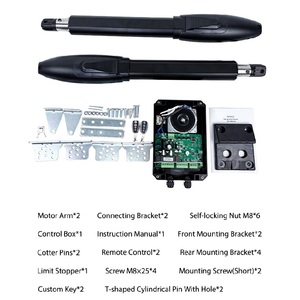 Ouvre-porte automatique à <span class=keywords><strong>battant</strong></span> de niveau industriel, design élégant, <span class=keywords><strong>moteur</strong></span> 300 kg/volet, adapté aux portails de cour de villa de taille moyenne - Product Image 3