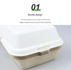 Custom Wholsale Products Eco Friendly Products Biodegradable <b>Disposable</b> Food Container <b>Lunch</b> <b>Box</b> Kids Dinnerware Sets - Product Image 5