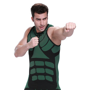 Camiseta sin mangas de alta calidad de compresión chándal ajustado ropa de gimnasio para <span class=keywords><strong>hombre</strong></span> - Product Image 2