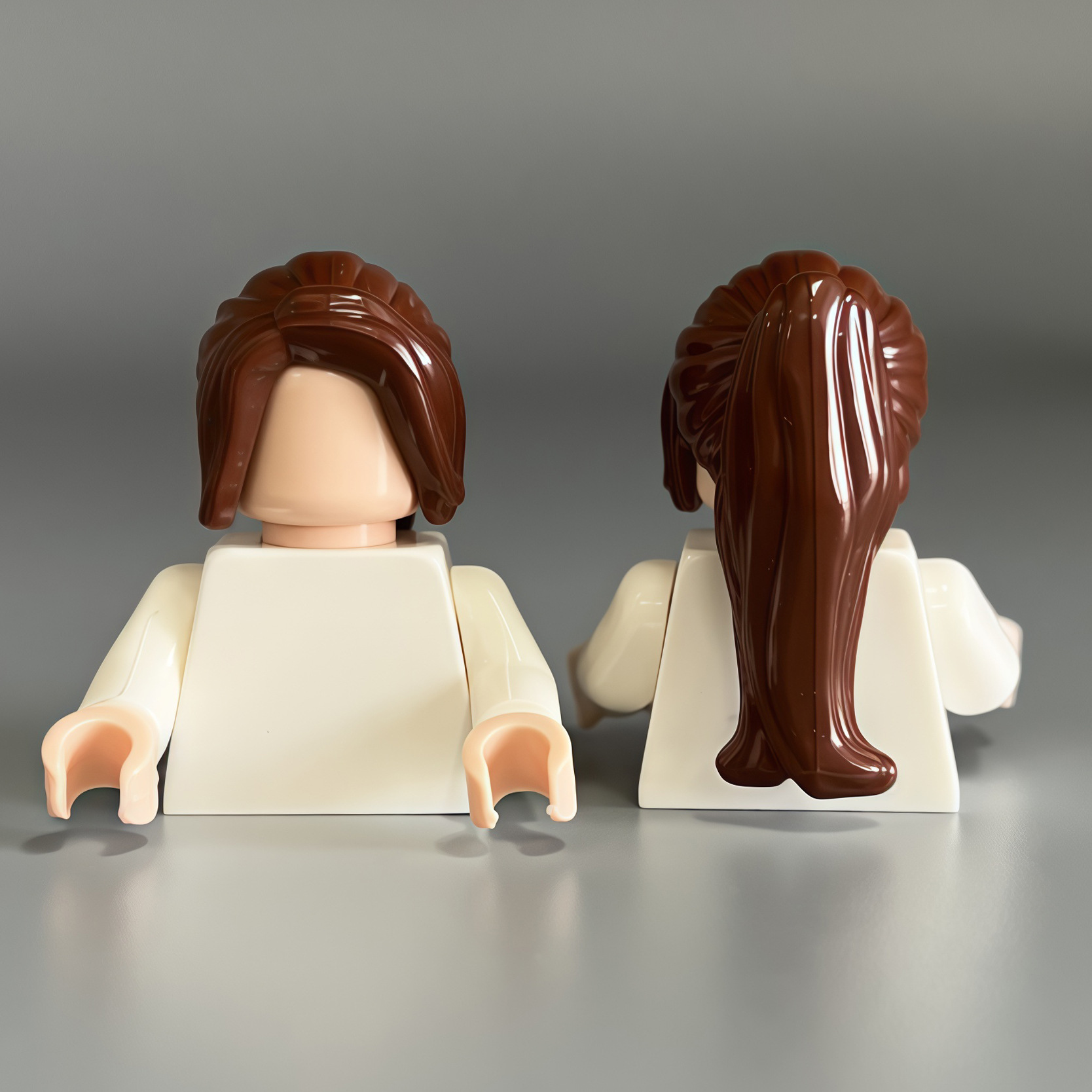 88426-high ponytail long hair-brown