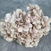 Hortensia artificiel en soie à bas prix en vrac d'usine fleur d'hortensia au toucher réel pour les décorations de Noël