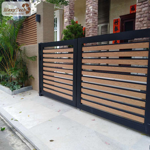 <span class=keywords><strong>Portail</strong></span> coulissant électrique économique Foshan en bois-plastique composite (WPC) avec treillis pour <span class=keywords><strong>garage</strong></span> et panneau <span class=keywords><strong>de</strong></span> clôture composite - Product Image 5