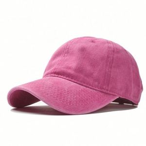 Gorra deportiva de 12 colores al por mayor en stock, gorra de algodón lavado y desgastado en blanco, gorra de béisbol de 6 paneles estilo papá para hombres y mujeres - Product Image 5