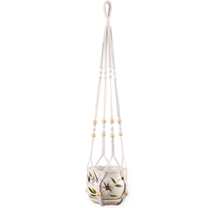 Maceta Colgante Tejida a Mano Directo de Fábrica, Bolsa de Red para Plantas Verdes, para Decoración de Balcón y Hogar - Product Image 6