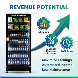 Qingo Ace, Nueva Generación de Refrigerador Inteligente, Exhibidor Refrigerado de Bebidas y Alimentos, Máquina Expendedora Inteligente para Minoristas - Product Image 1