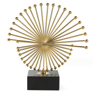 Hiện đại thủ công bằng kim loại bức tượng chất lượng tốt kim loại văn phòng trang trí trang trí nội thất sáng tạo trang trí nội thất nghệ thuật trừu tượng tượng với cơ sở - Product Image 3